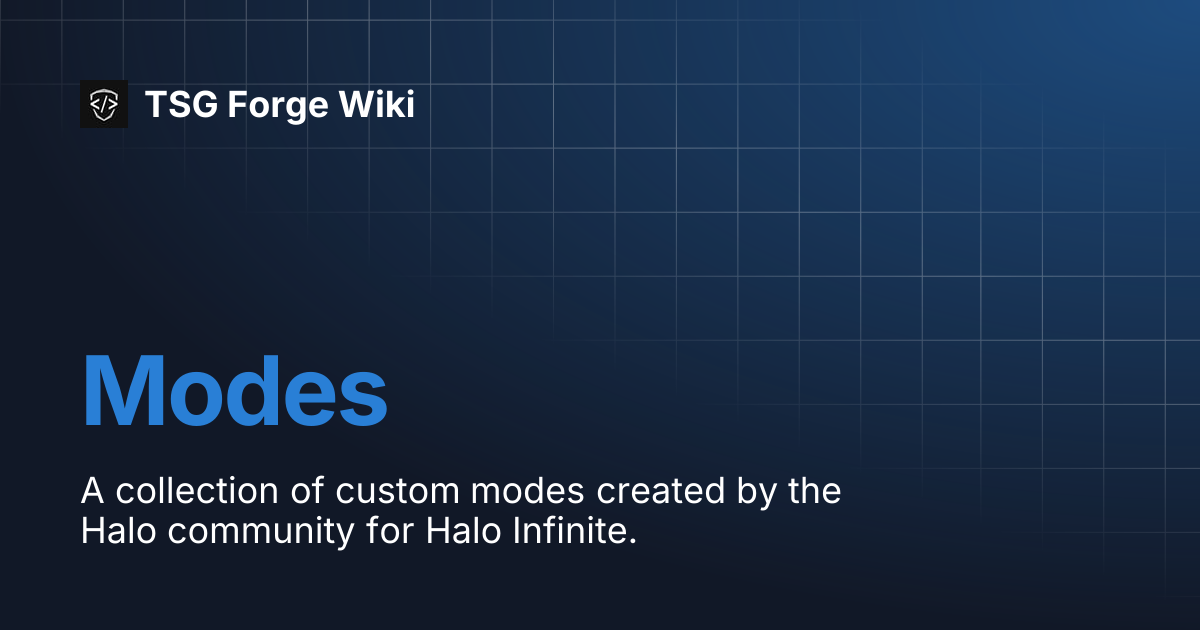 Modes | TSG Forge Wiki