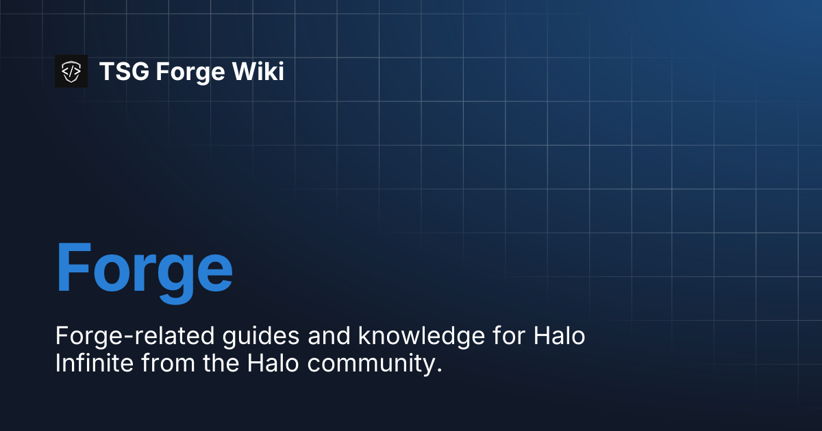 Forge | TSG Forge Wiki